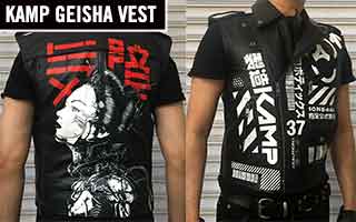 Kamp Geisha Cyberpunk Leather Vest