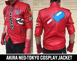 Akira Neo-Tokyo Cosplay Cyberpuink Leather Jacket